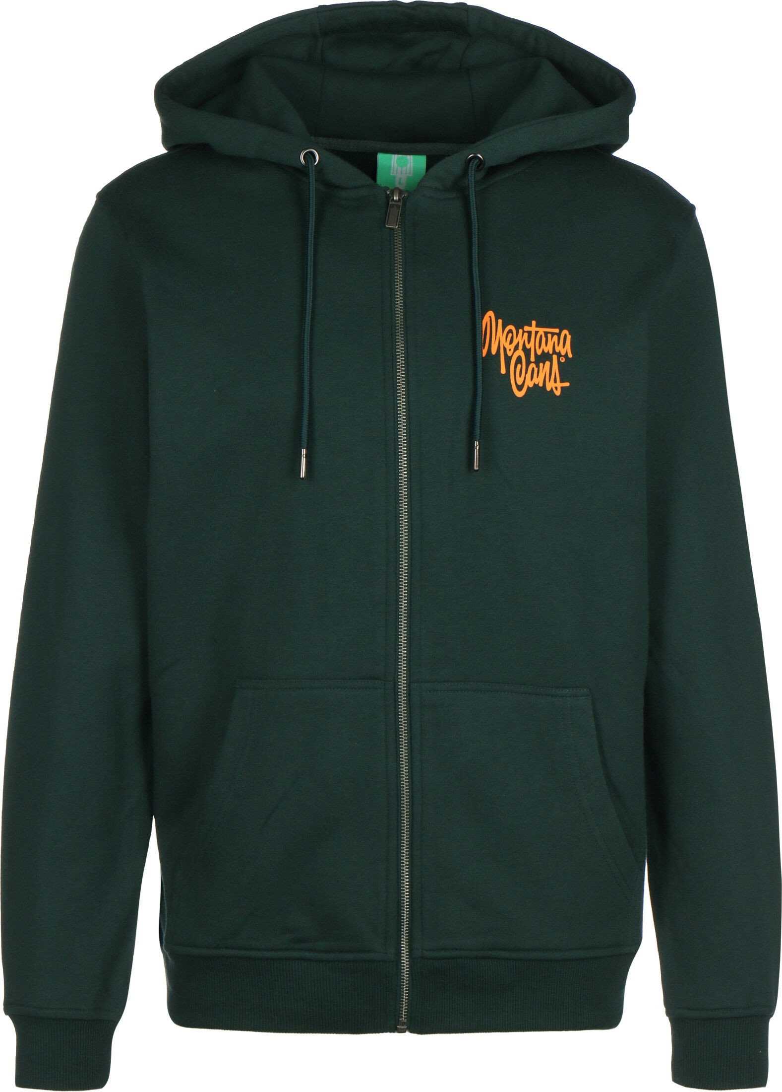 Montana hooded zipper - green L