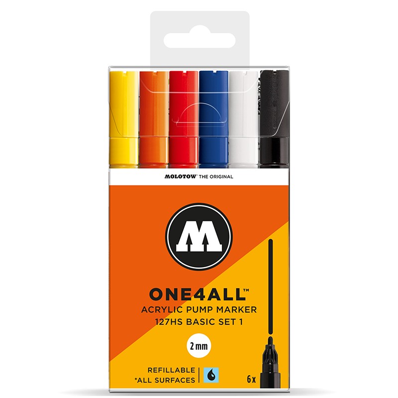 Molotow One4All 127HS Basic Set 1 - 6 ks