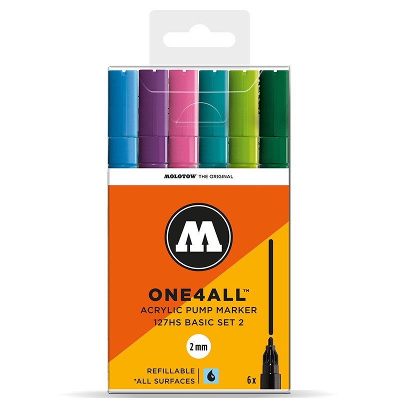 Molotow One4All 127HS Basic Set 2 - 6 ks