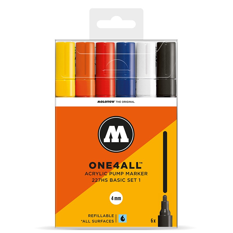 Molotow One4All 227HS Basic Set 1 - 6 ks