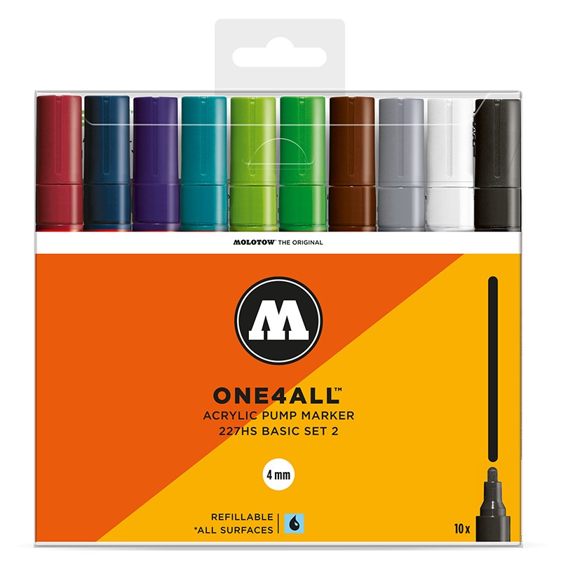 Molotow One4All 227HS Basic Set 2 - 10 ks