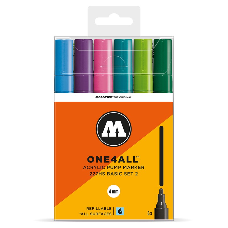 Molotow One4All 227HS Basic Set 2 - 6 ks