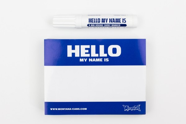 Montana "Hello My Name is" stickers + fix - 100 ks