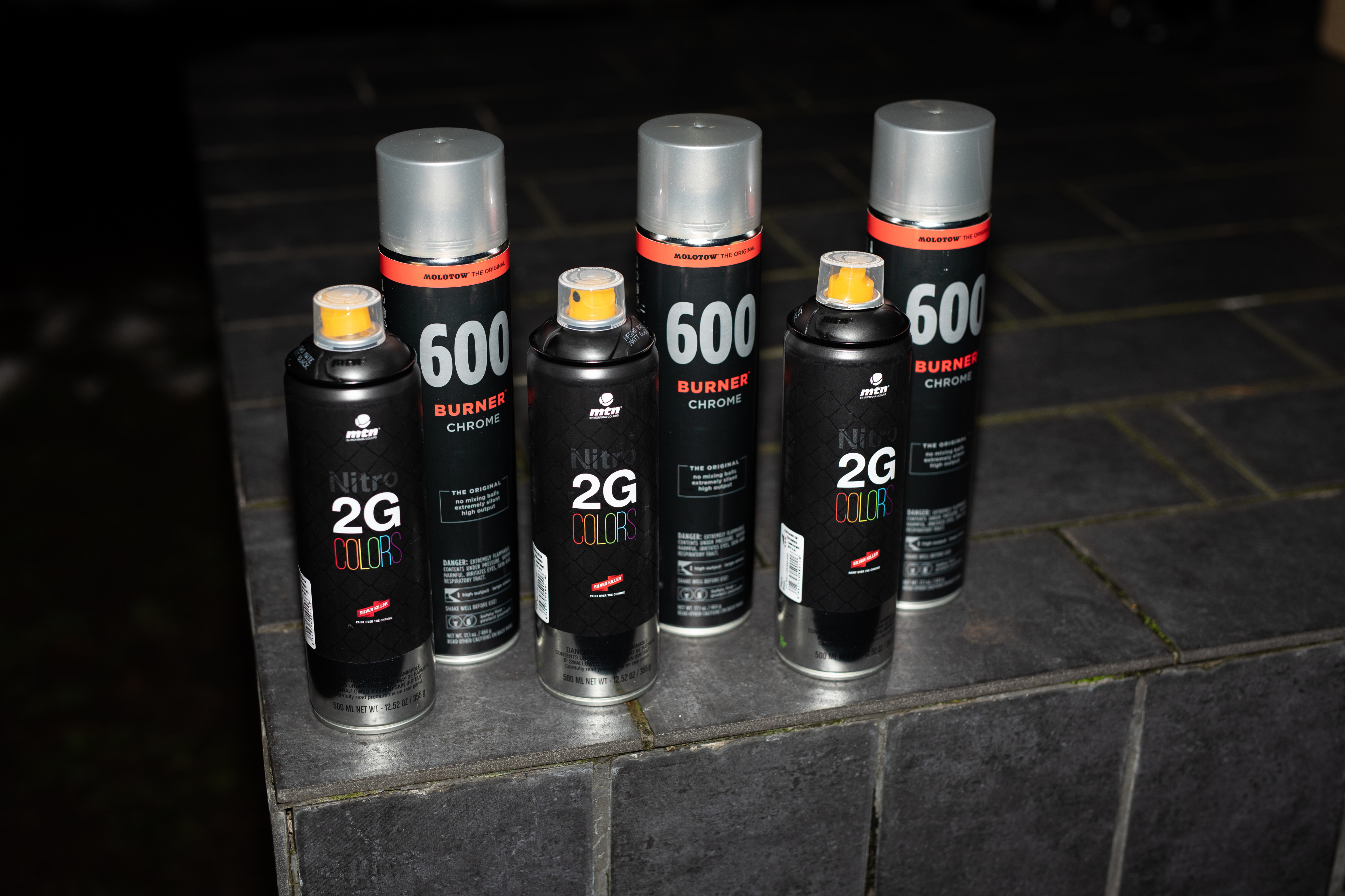 Burner Chrome 600ml & MTN 2G Nitro 500ml - Bombing 6Pack