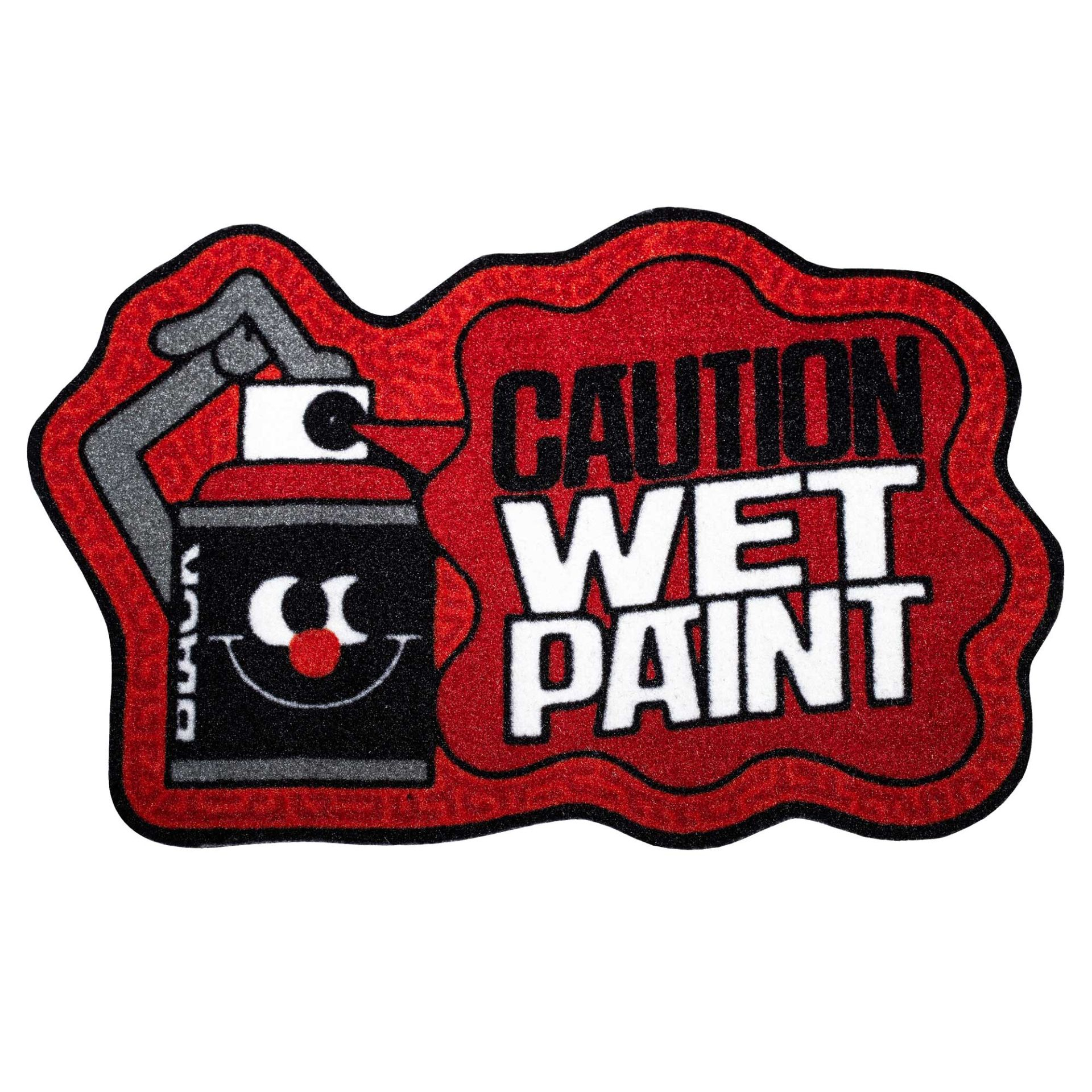 Montana RED Doormat - Caution Wet Paint