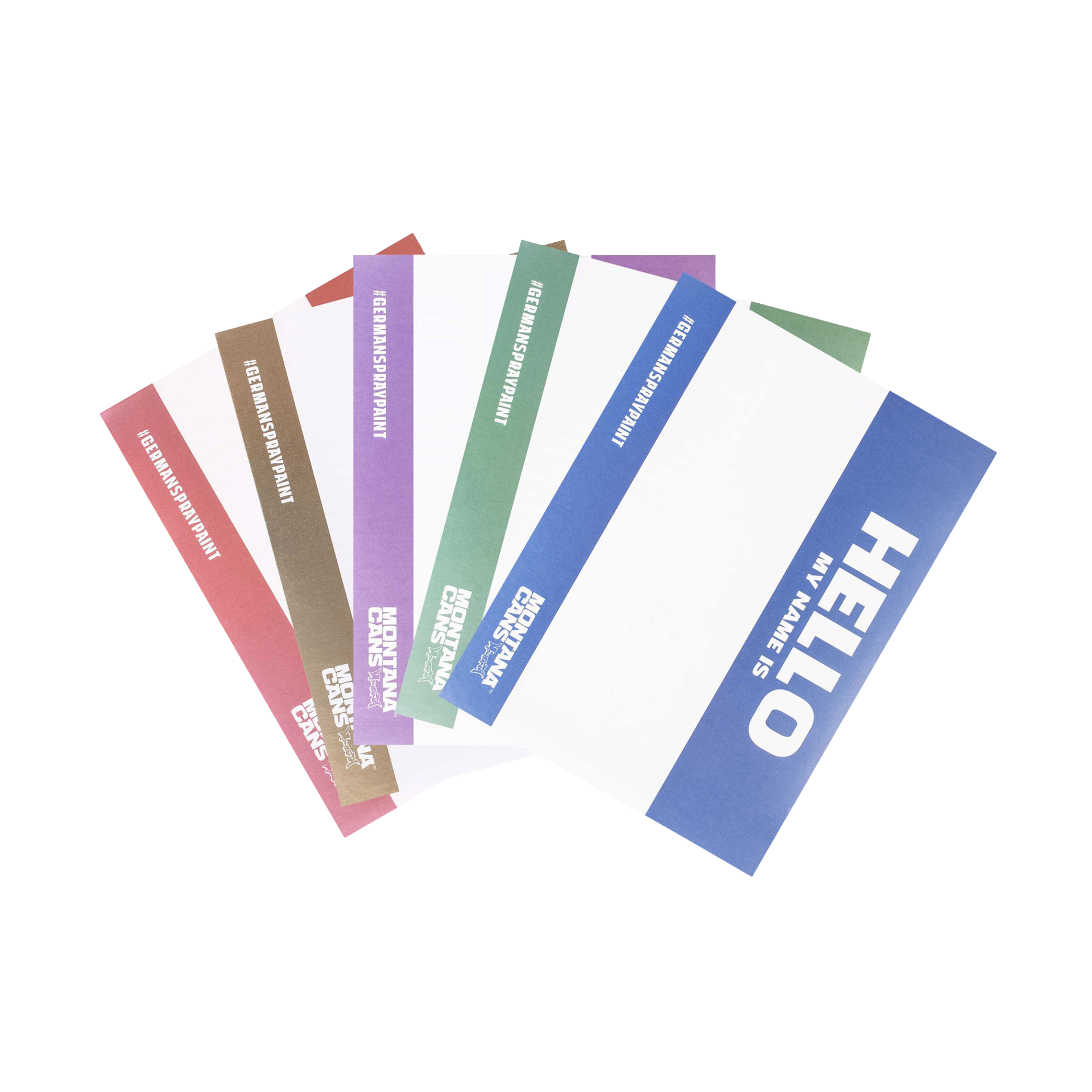 MONTANA METALLIC Hello My Name is Sticker Pack