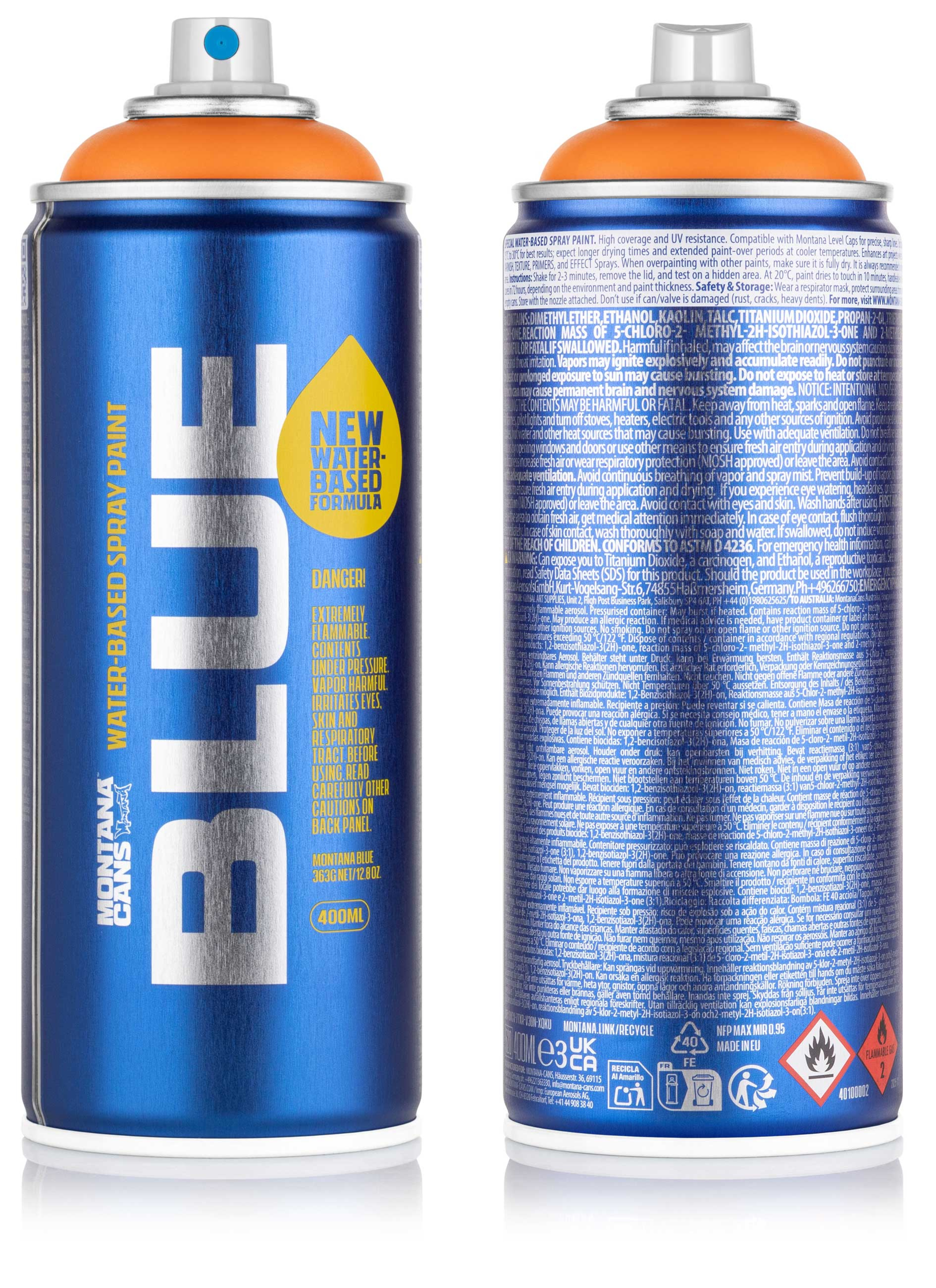 Montana BLUE 400ml Water-Based Paint